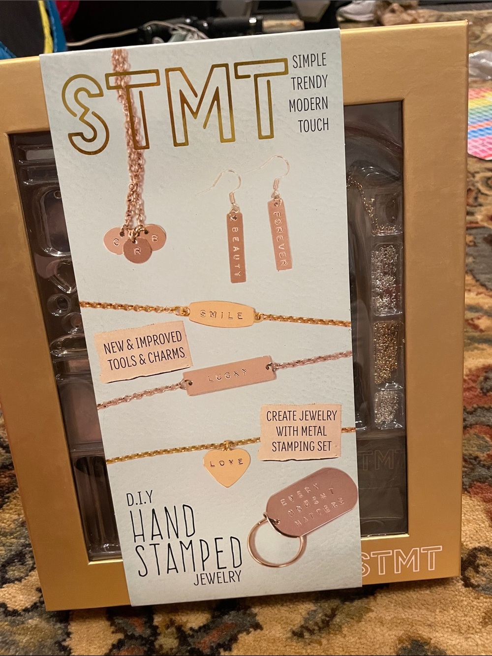 STMT DIY Hand Stamped Jewelry Kit - Rose Gold